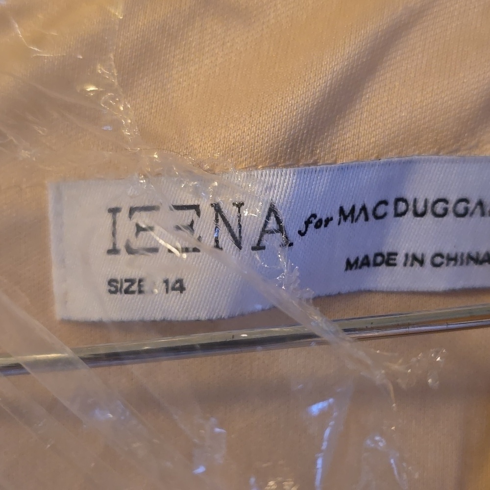 NWT! Ieena for Mac Duggal, Sequined High Low Front Twist Midi Dress, Rose Gold - Picture 5 of 10